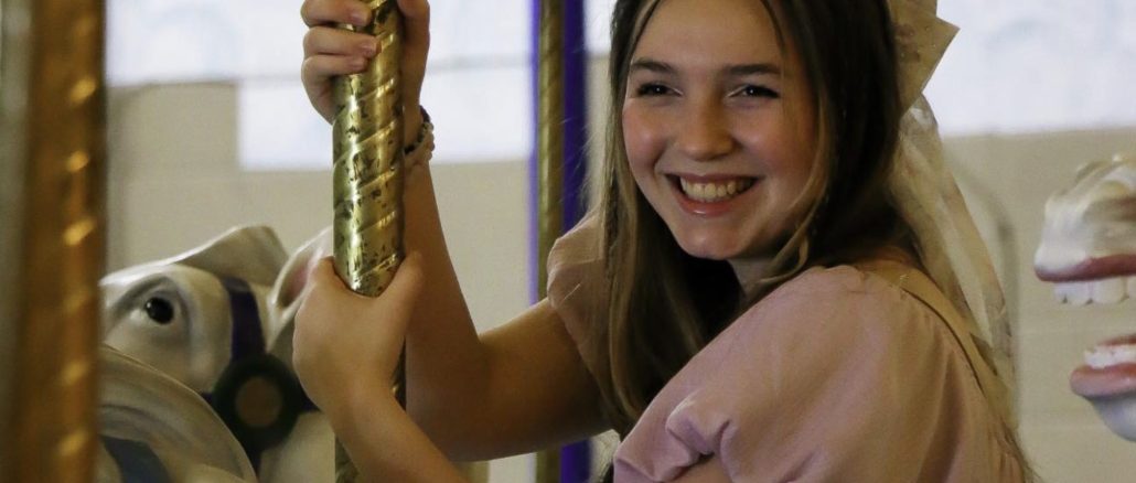 girl on a carousel