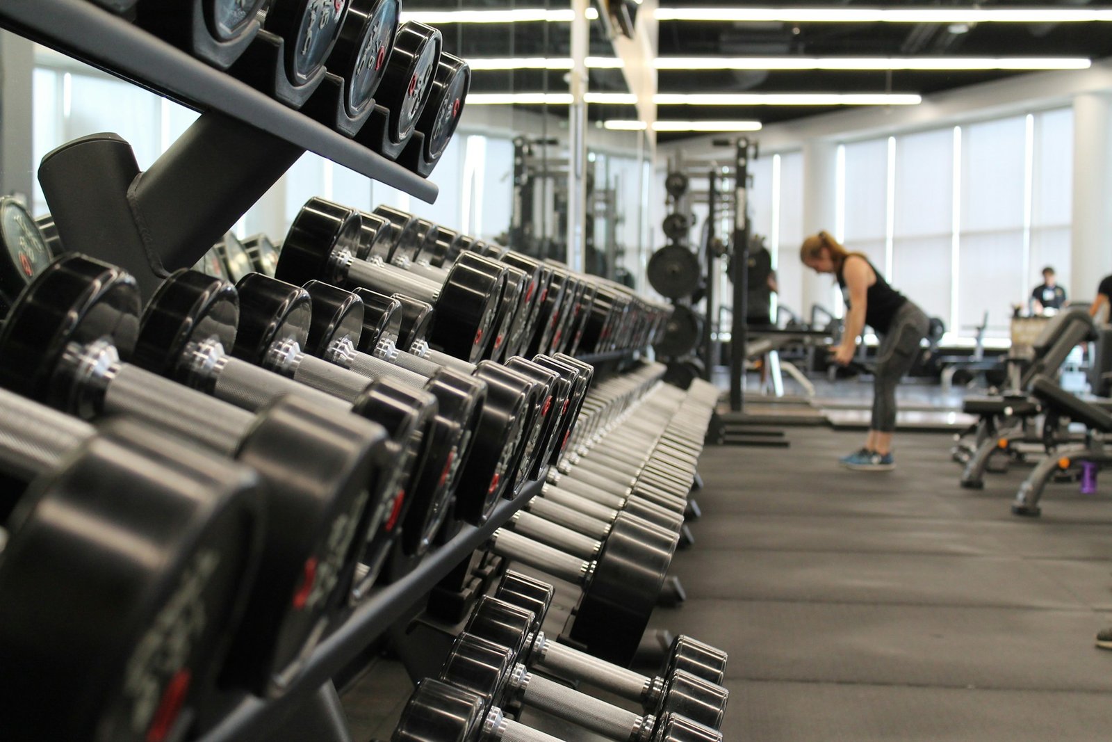 woman working out at the Gym